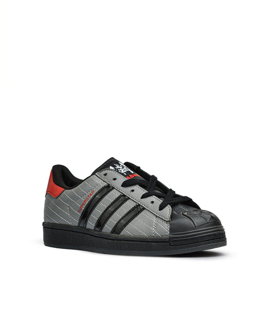 super star star wars edition grey x black sneakers (men)