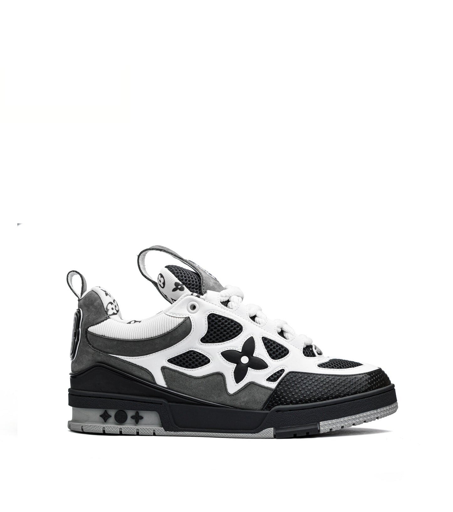 skate grey x white sneakers (men)