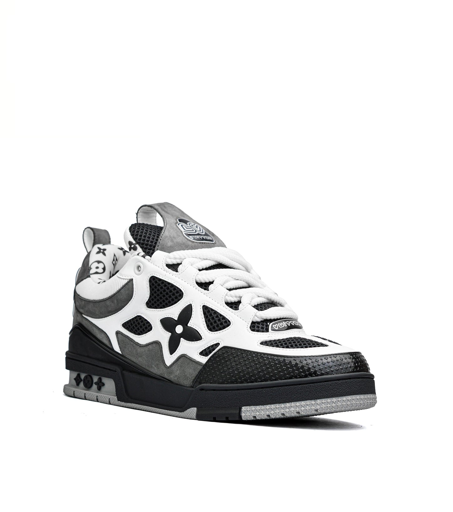 skate grey x white sneakers (men)