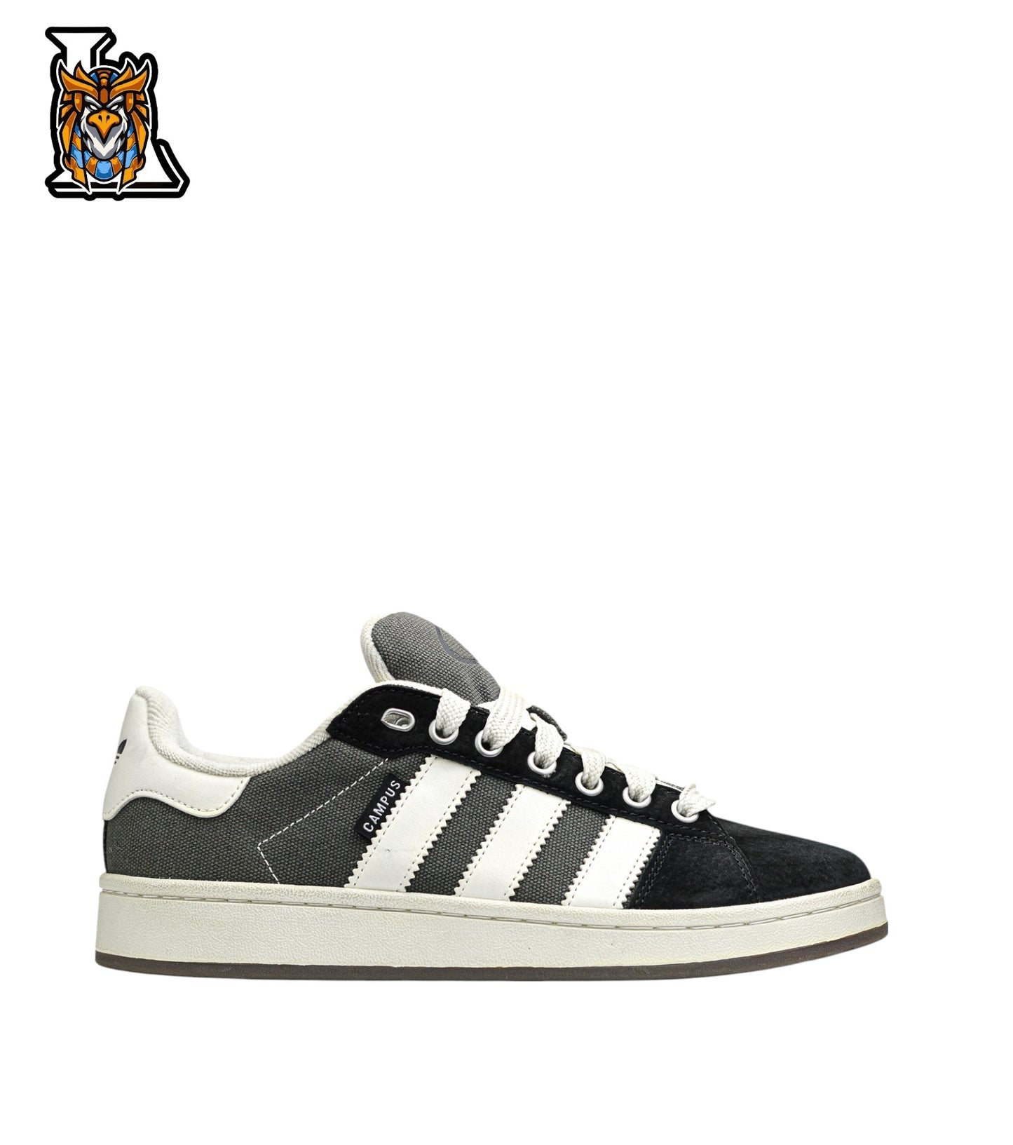 campus 00s dark grey x black sneakers (men)