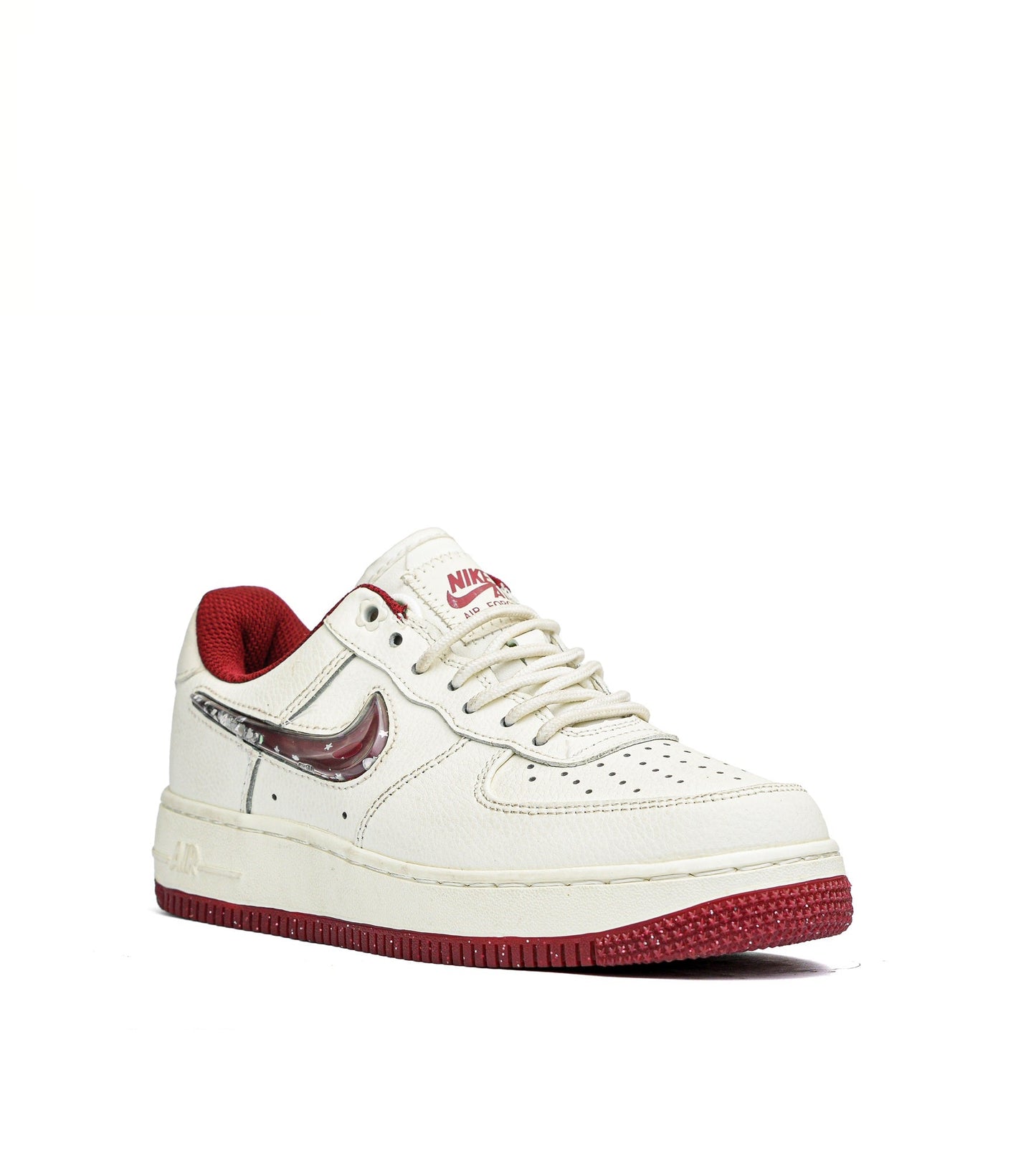 force white x red valentine sneakers (woman)