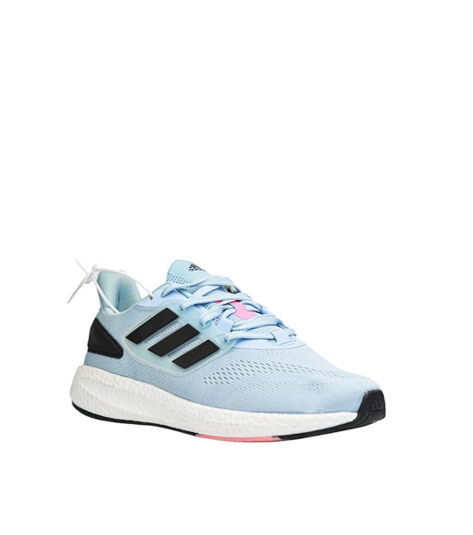 pure boost baby blue x black running (men)