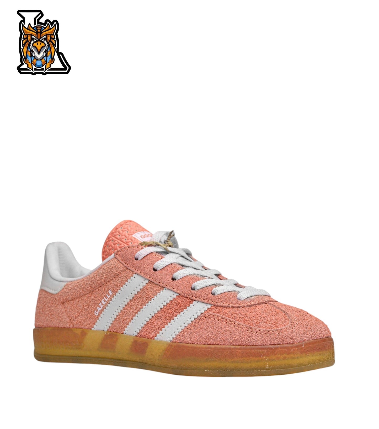 gazelle orange x white sneakers (woman)