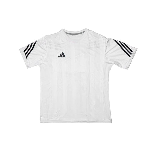 training suit white x black