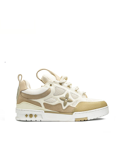 skate biege x white sneakers (men)