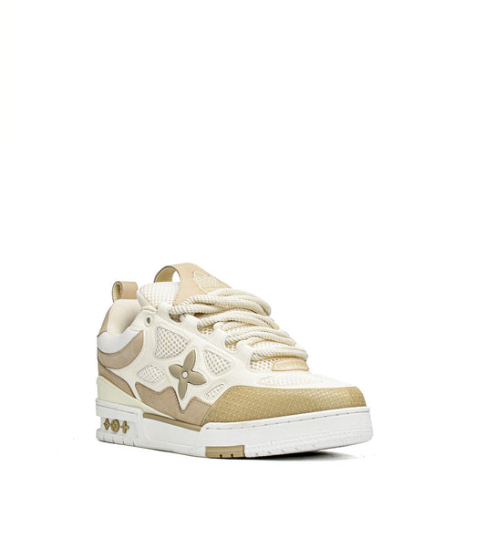 skate biege x white sneakers (men)