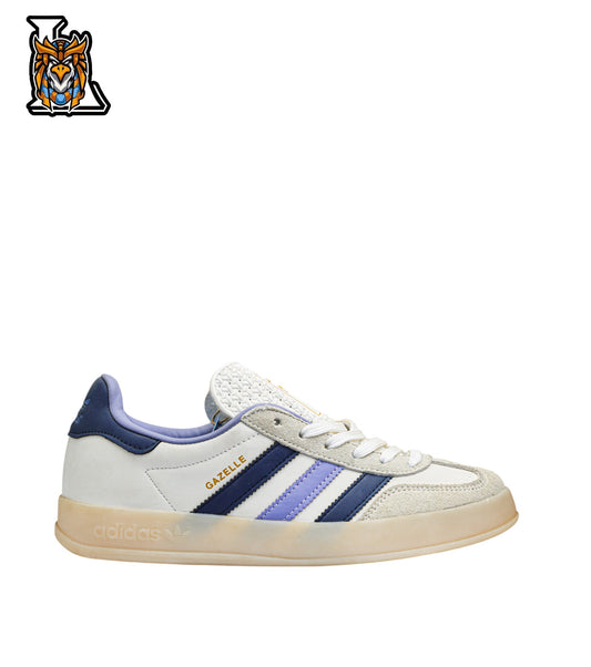 gazelle white x blue sneakers (woman)