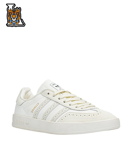gazelle white leather sneakers (men)