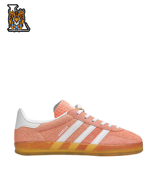 gazelle orange x white sneakers (woman)