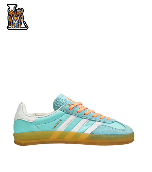gazelle baby blue x white sneakers (woman)