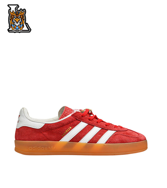 gazelle red x white sneakers (woman)