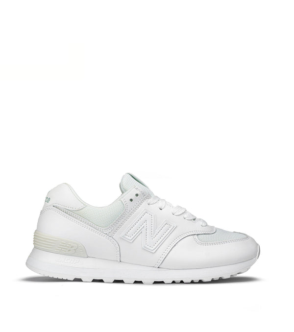 nb 574 white leather (woman)