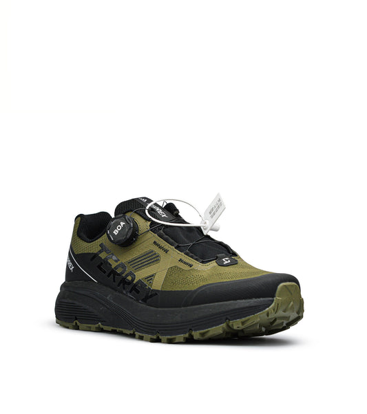 trexx dark green x black sneakers (men)