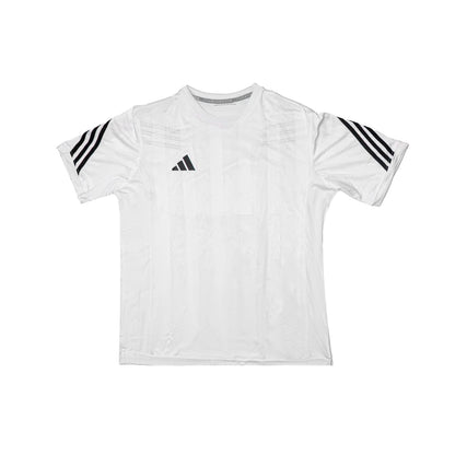 training suit white x black