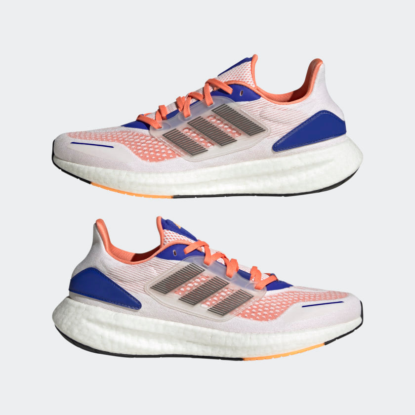 pure boost white x blue (men)