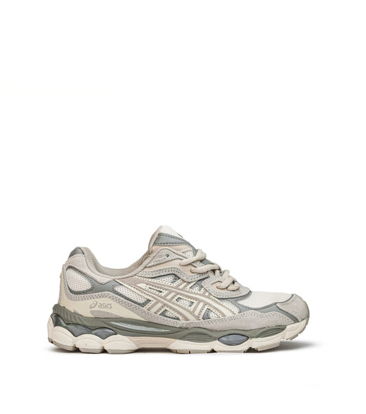 asics gel beige x grey sneakers ( woman )