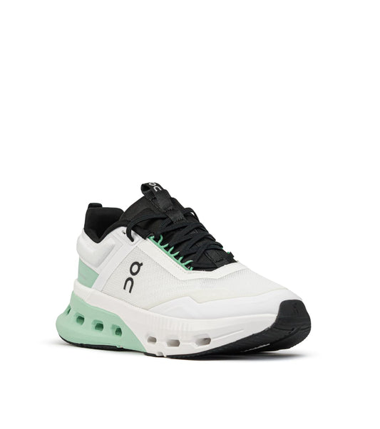 cloud nova white x green running ( men )