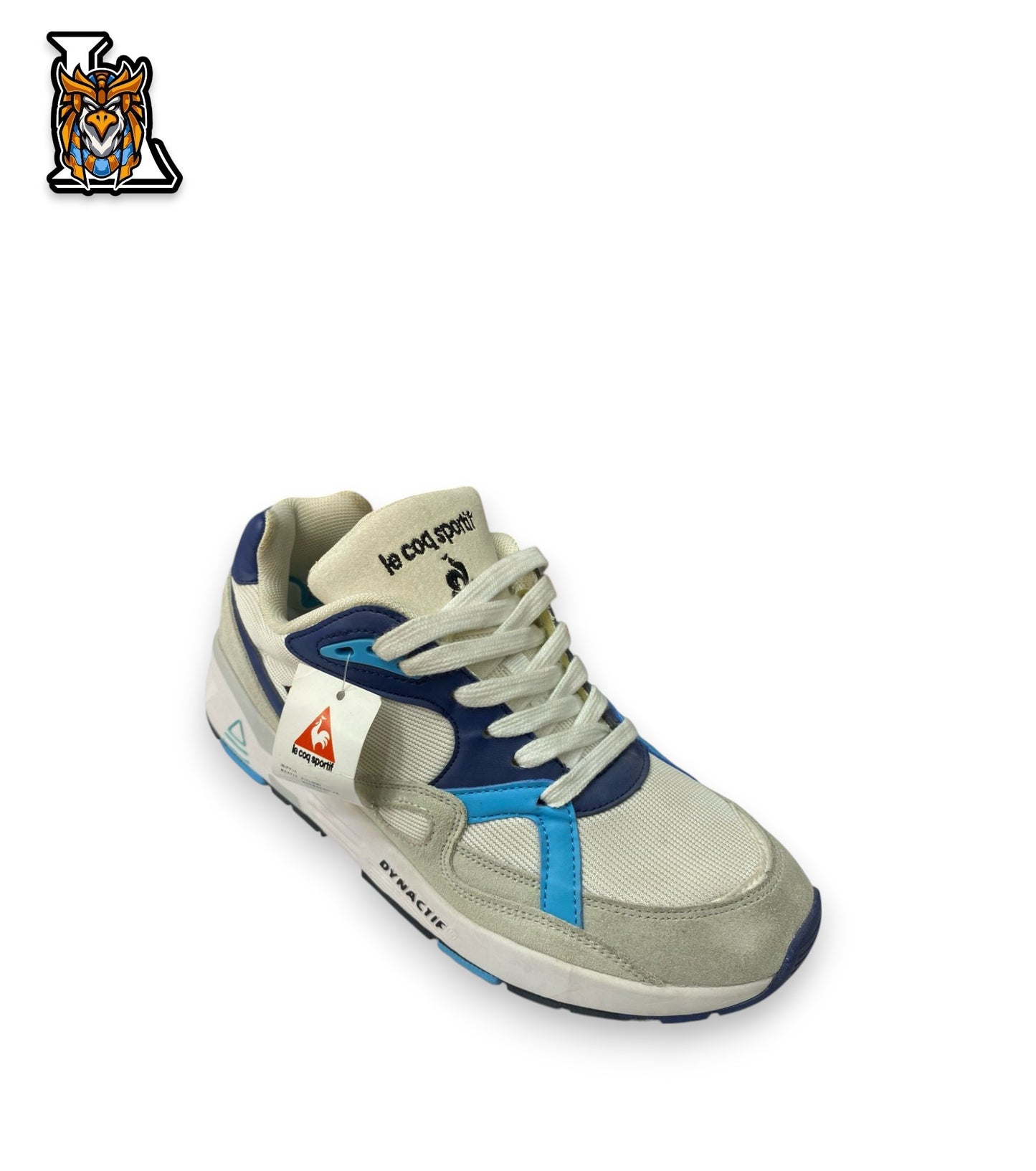 coq sneakers white x baby blue (men)